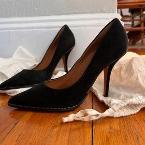 Givenchy Black Suede Pumps Heels